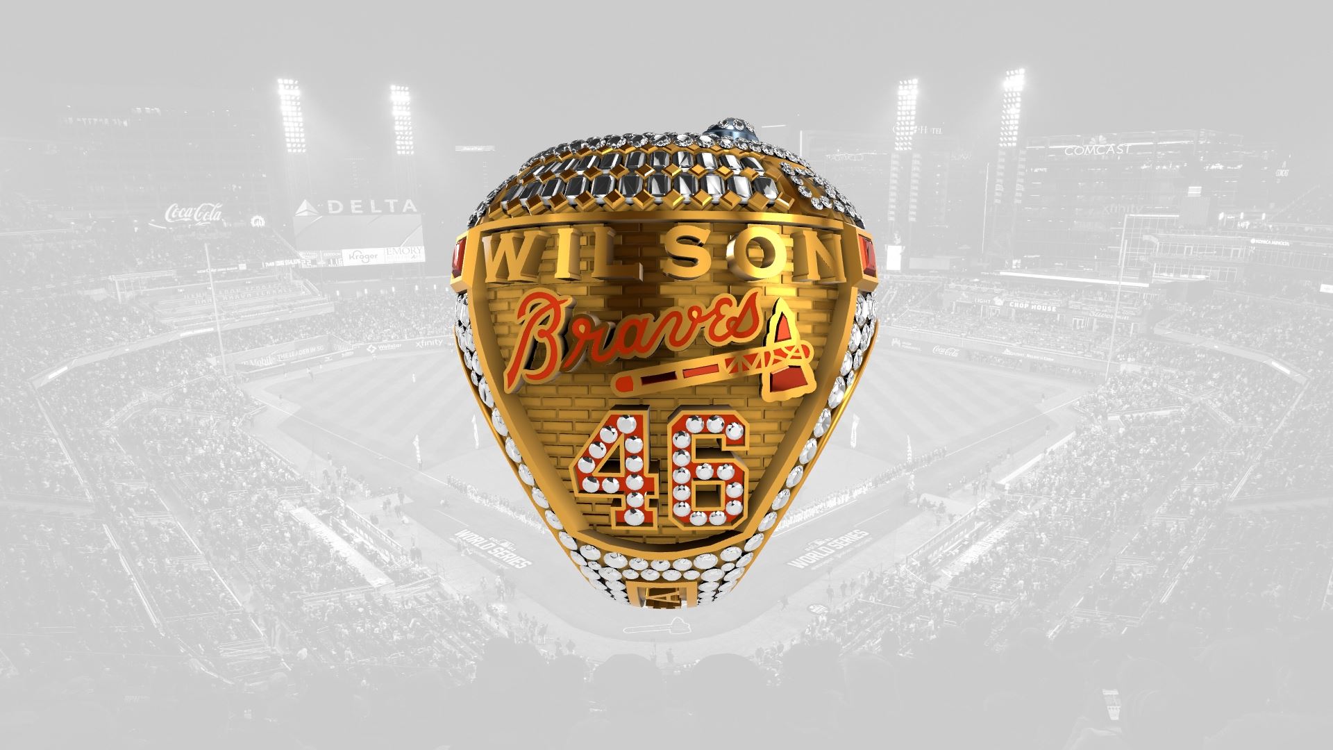 2021 Braves World Series Ring - Bryse Wilson